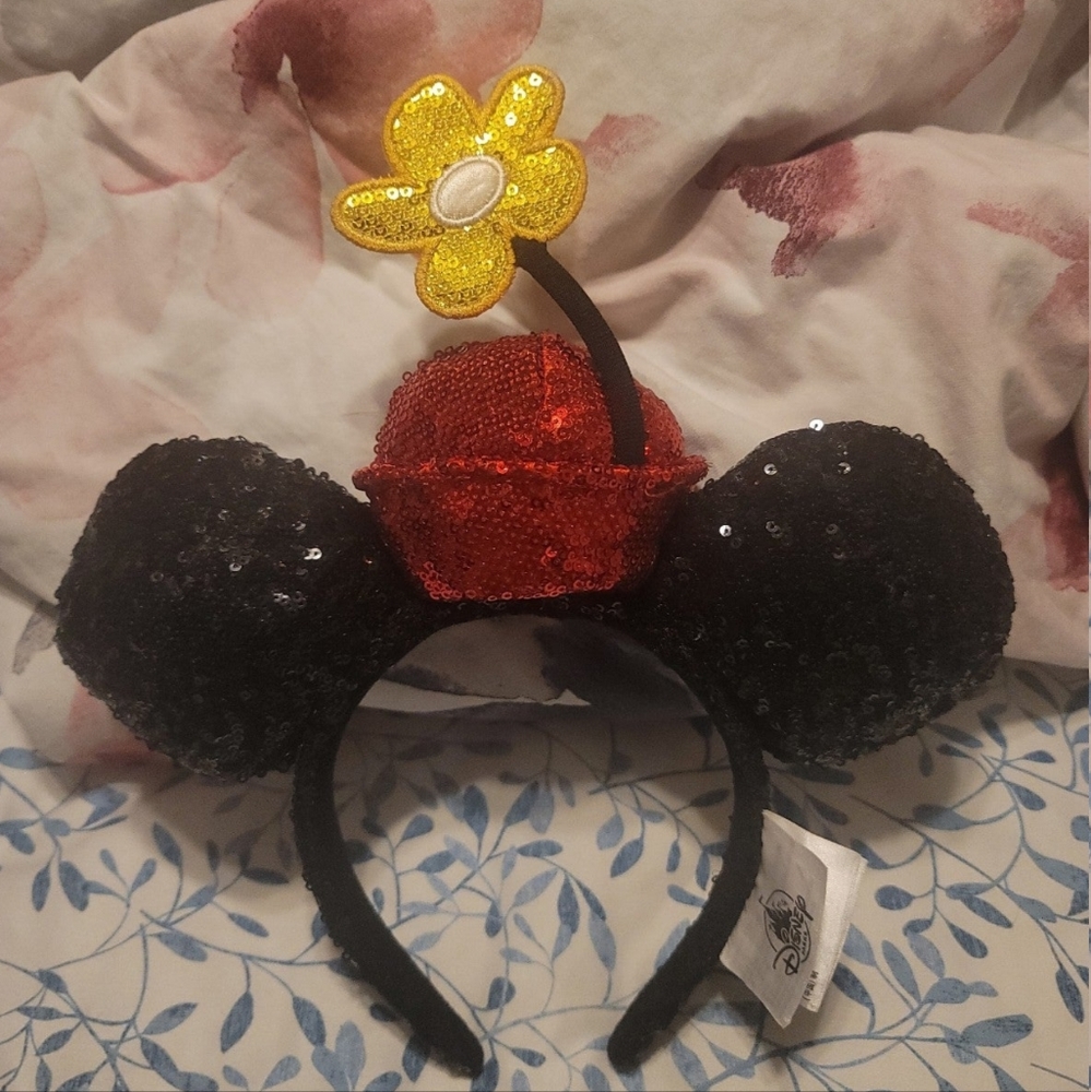 Minnie Headpand with Flower Pot